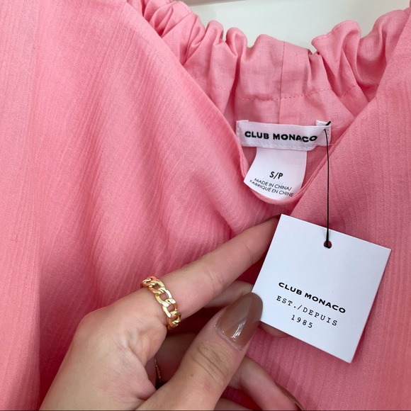 NWT Club Monaco McCarren Tie-Back Cotton Tank - Picture 9 of 10